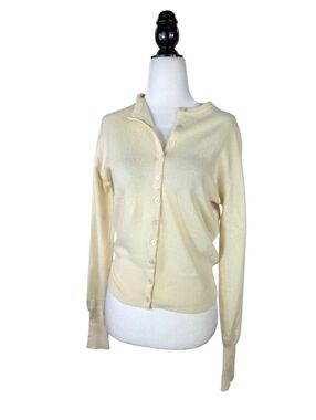 Vintage Knitted Cashmere Classic button down  Cardigan